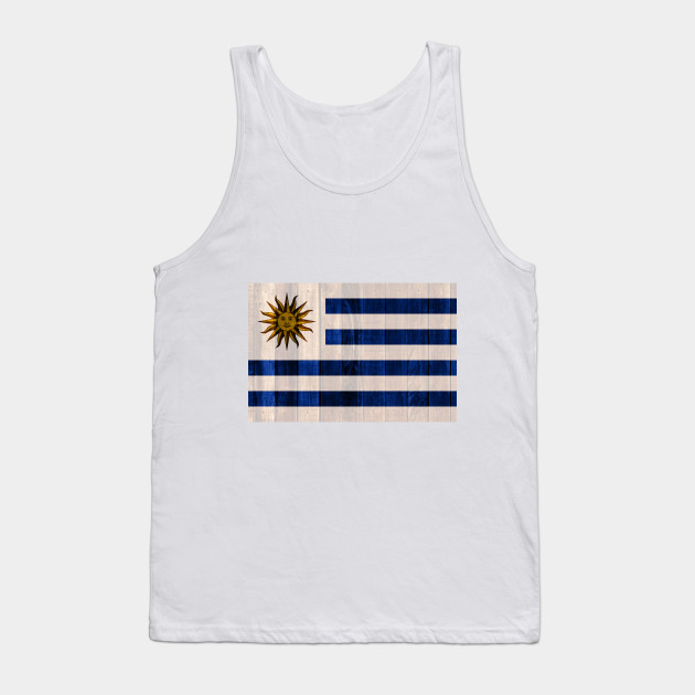 Flag of Uruguay - Wood